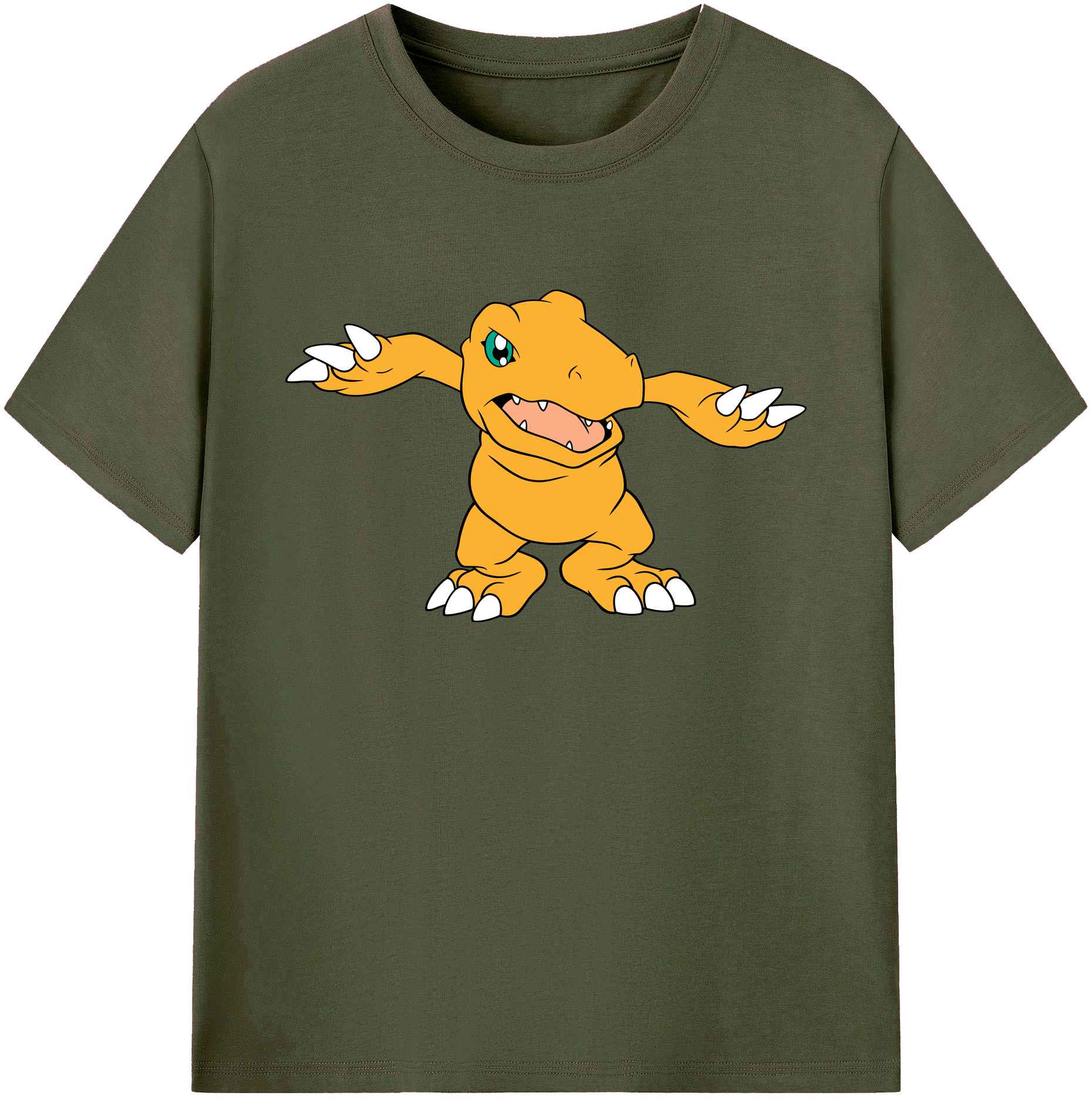 （画像用） Digimon デジタルモンスター/デジモン 綿100％ メンズ半袖Tシャツ｜肌触りやわらか＆通気性